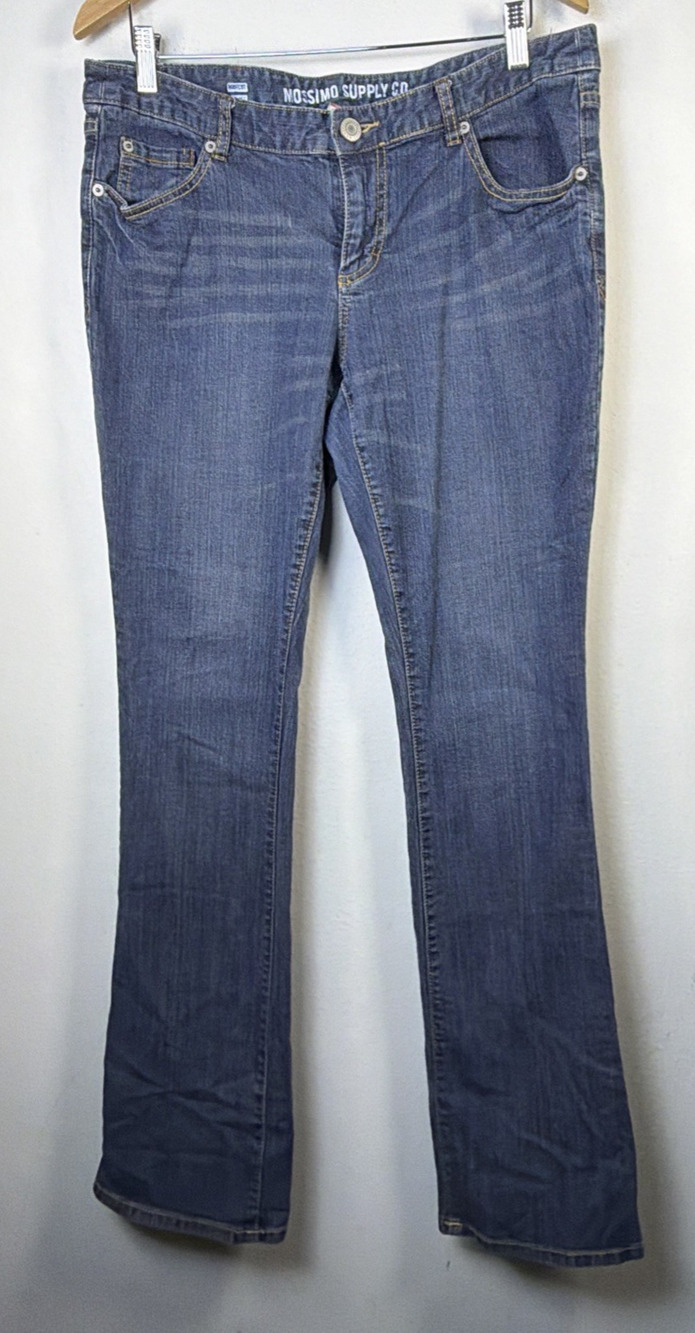Mossimo Jeans juniors 15L Fit 6 Coupe 6 Blue Denim Bootcut Stretch low rise